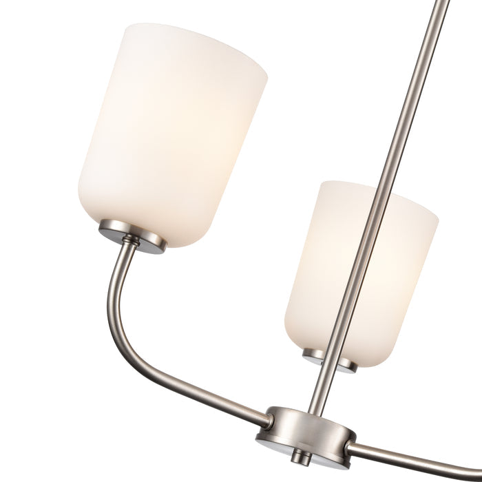 11'' Laphia Brushed Nickel 3 Light Chandelier