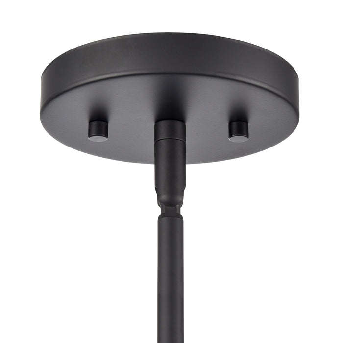11'' Laphia Matte Black 3 Light Chandelier