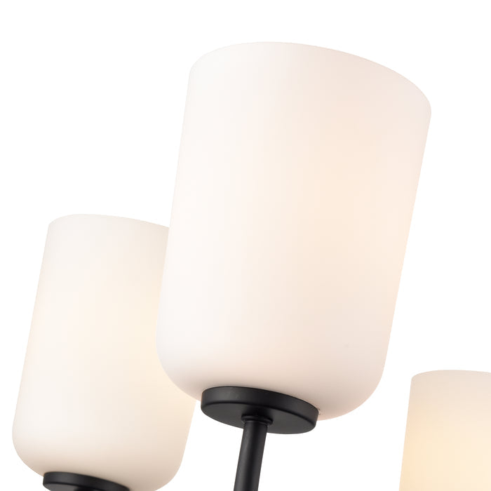 11'' Laphia Matte Black 5 Light Chandelier