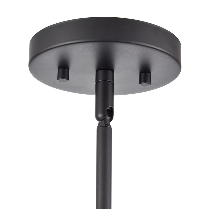 11'' Laphia Matte Black 5 Light Chandelier