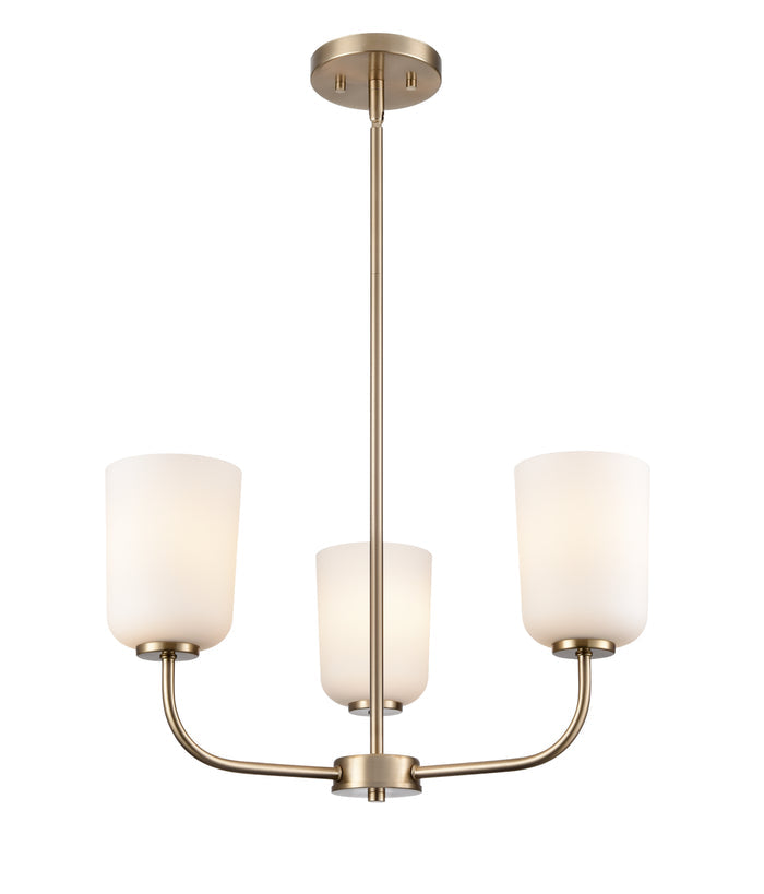 11'' Laphia Modern Gold 3 Light Chandelier