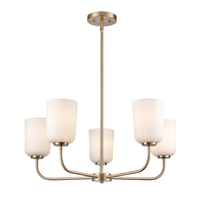 11'' Laphia Modern Gold 5 Light Chandelier