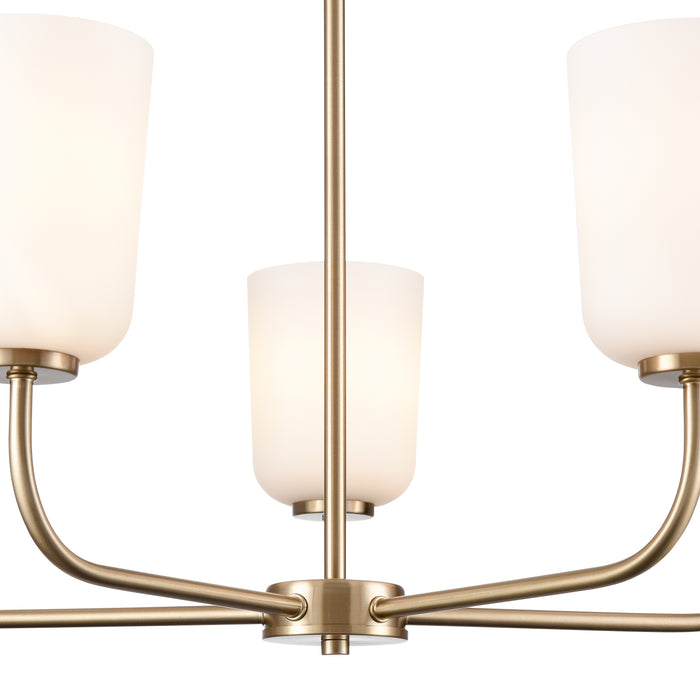11'' Laphia Modern Gold 5 Light Chandelier