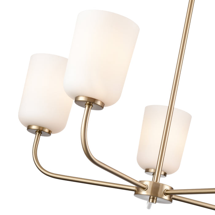 11'' Laphia Modern Gold 5 Light Chandelier