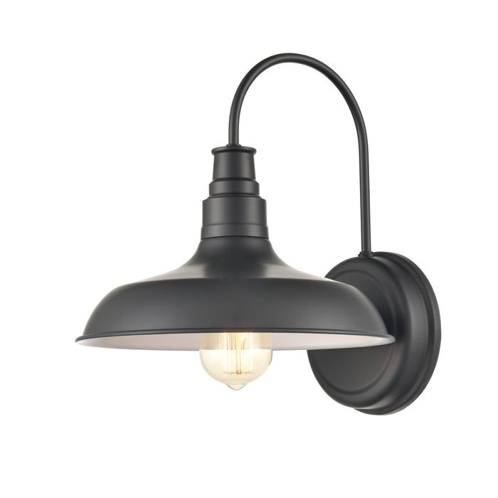 11'' Milltown Powder Coated Black 1 Light Wall Sconce