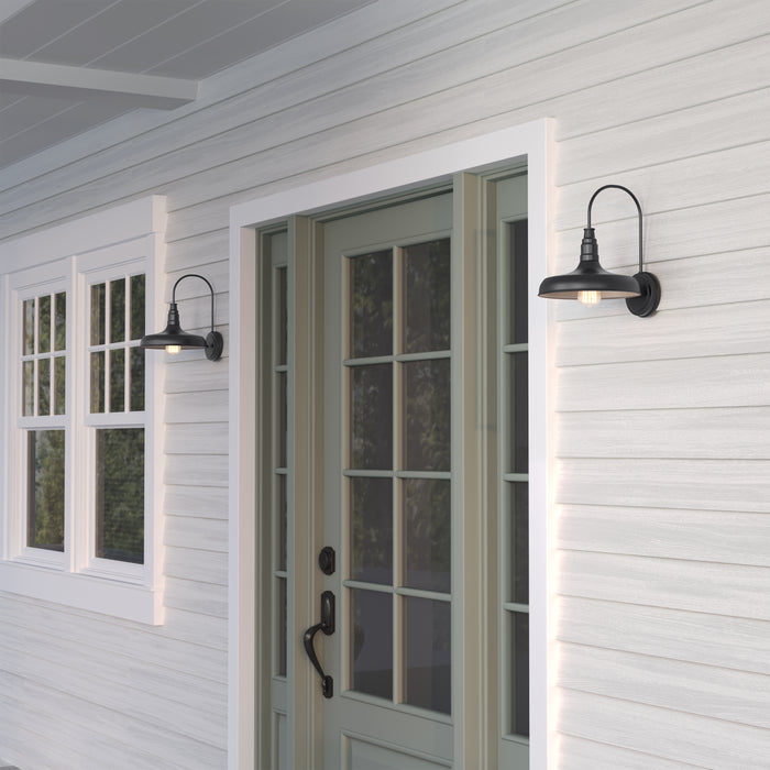 11'' Milltown Powder Coated Black 1 Light Wall Sconce