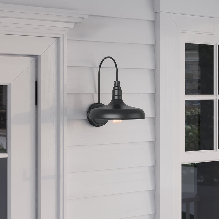 11'' Milltown Powder Coated Black 1 Light Wall Sconce