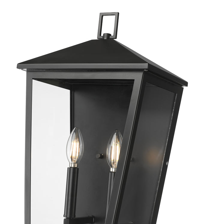 11'' Munger Powder Coated Black 2 Light Wall Sconce