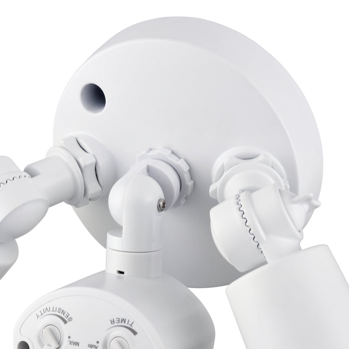 11.25''  Matte White 2 Light Flood Light