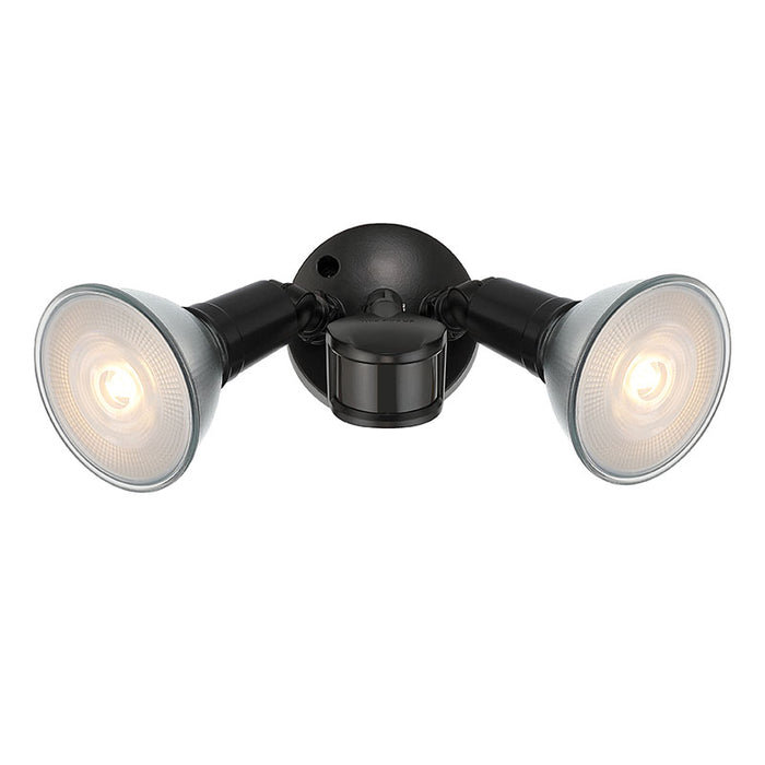 11.25''  Powder Coated Black 2 Light Flood Light