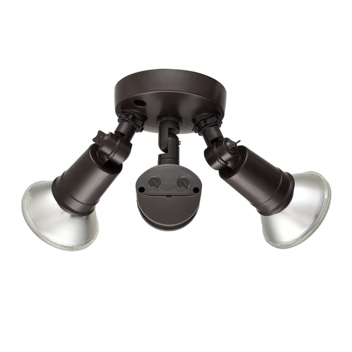 11.25''  Powder Coated Bronze 2 Light Flood Light
