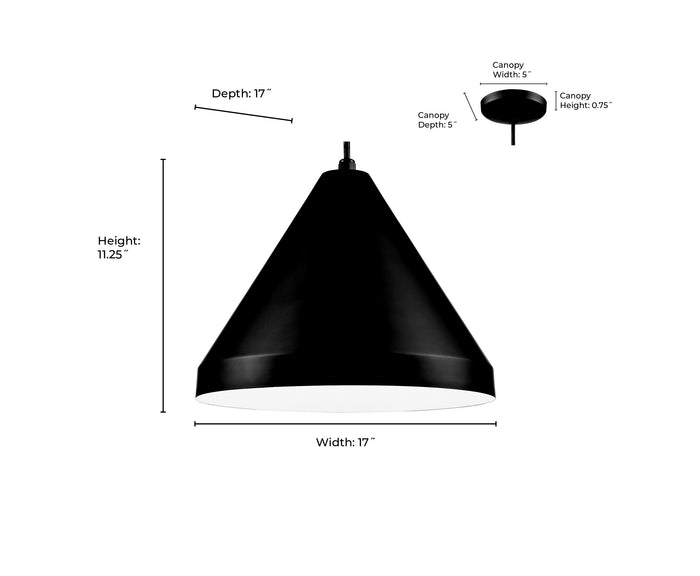 11.25'' R Series Satin Black 1 Light Pendant