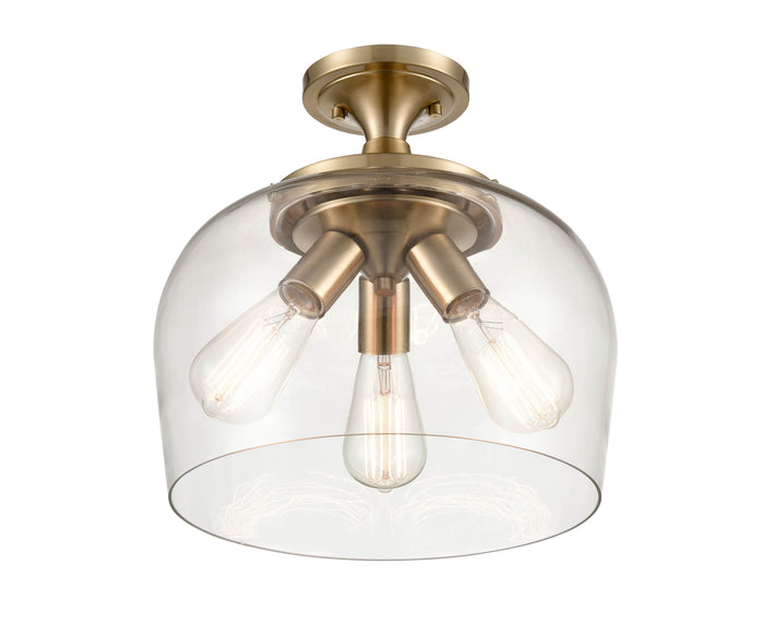 11.5'' Ashford Modern Gold 3 Light Semi-Flush Mount