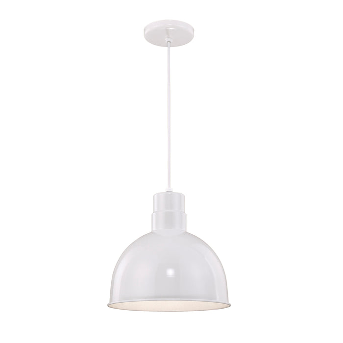 11.5'' R Series White 1 Light Pendant