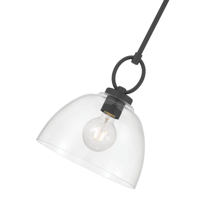 11.5'' Velto Matte Black 1 Light Pendant