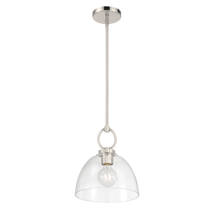 11.5'' Velto Polished Nickel 1 Light Pendant