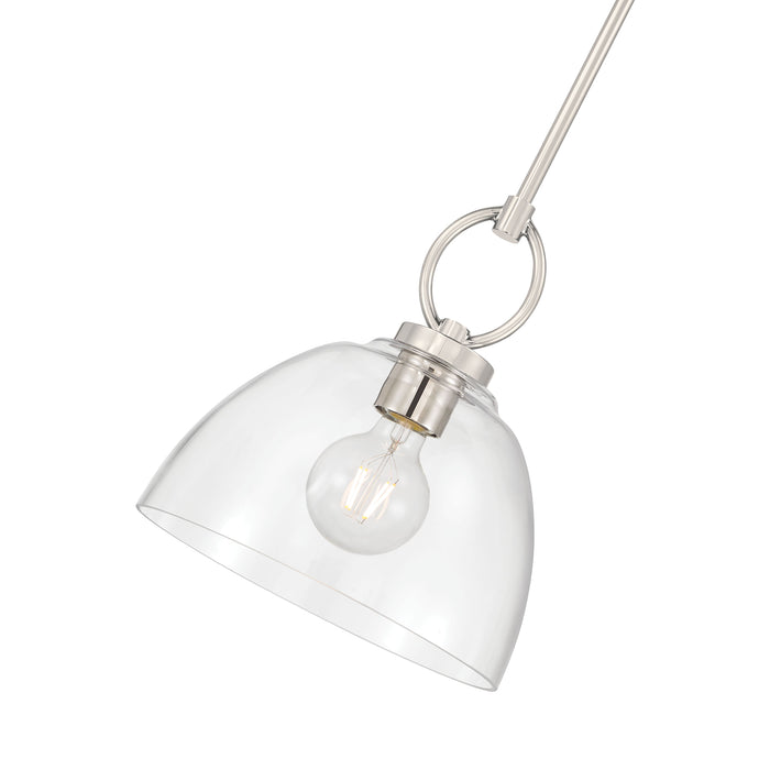 11.5'' Velto Polished Nickel 1 Light Pendant