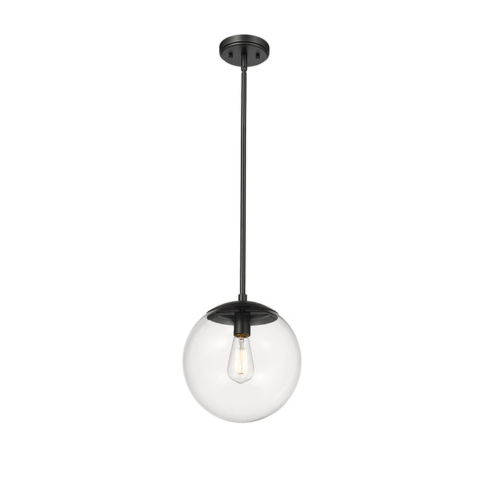 11.75'' Avell Matte Black 1 Light Pendant