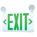 11.75-inch Green Exit and Emergency Combo Light