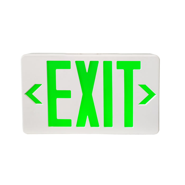 11.75-inch White Double Face Exit Sign with 4.4W Output