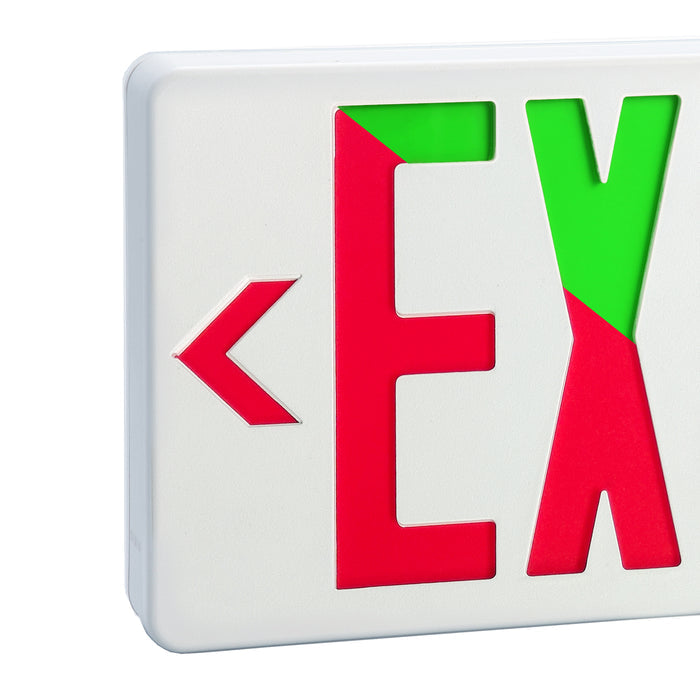 11.75-inch White Exit and Emergency Combo Light with 3.2W Output