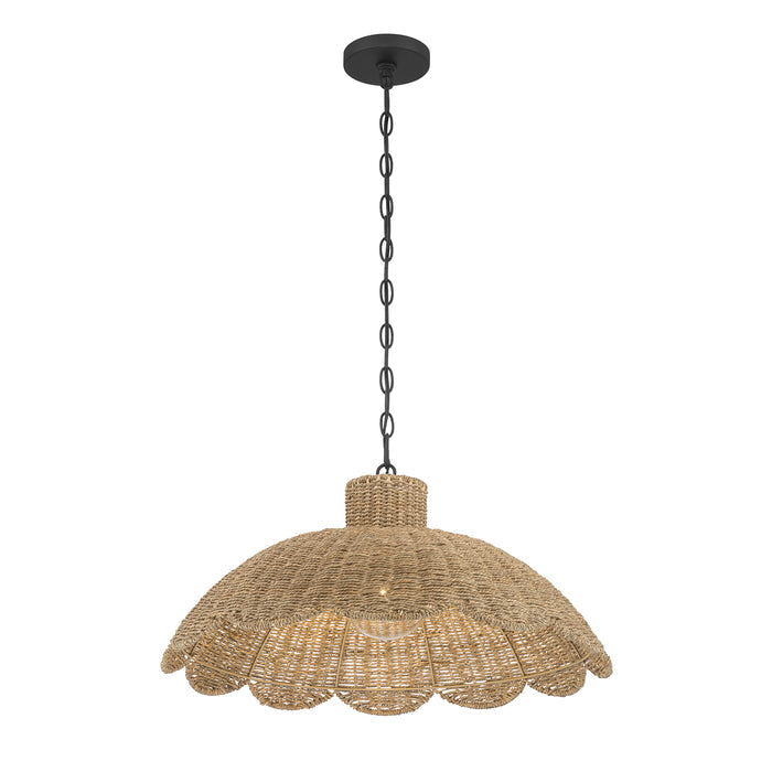 11.75'' Malura Matte Black 1 Light Pendant