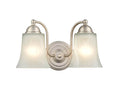 12'' Abelia Satin Nickel 2 Light Bath Vanity