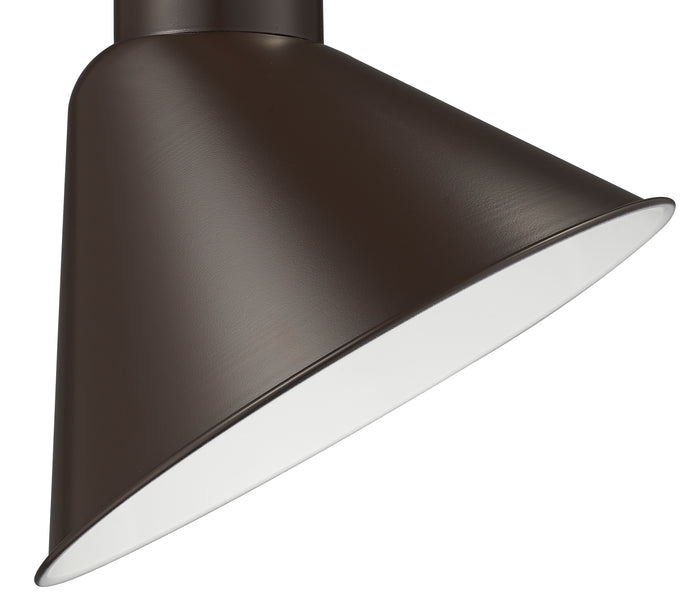 12'' Architectural Bronze Metal R Series Angle Shade