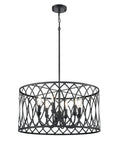 12'' Arelyn Matte Black 6 Light Pendant