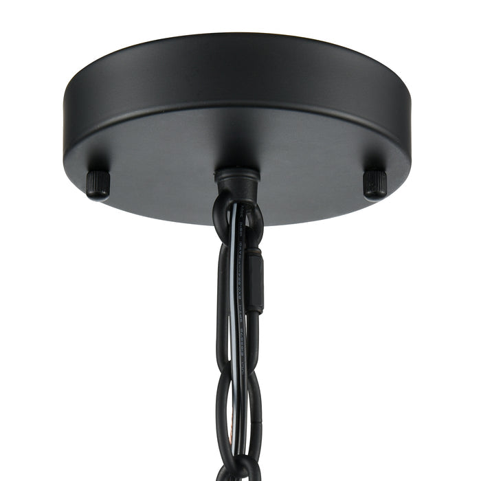 12'' Arelyn Matte Black 6 Light Pendant