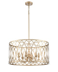 12'' Arelyn Painted Modern Gold 6 Light Pendant