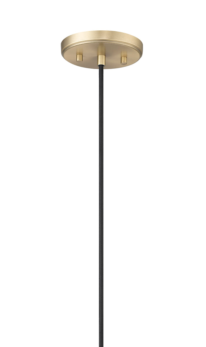 12-inch Kairo Vintage Brass 1-Light Shiny Opal Glass Pendant Light