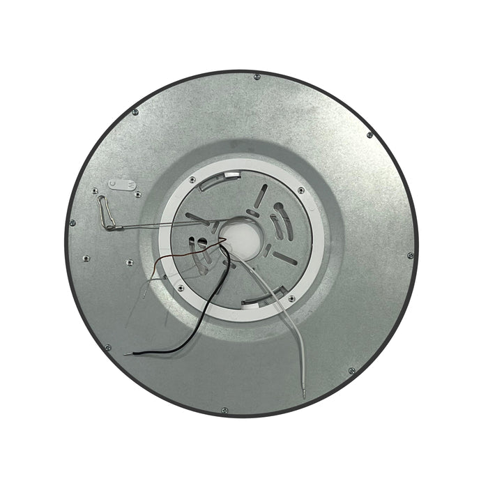 12-inch Matte Black Flush Mount Light