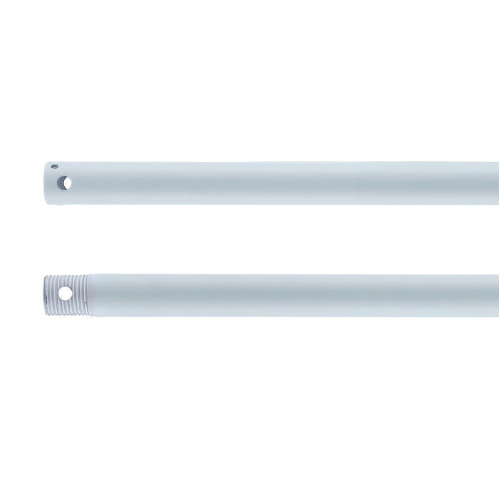12-inch Matte White Fan Downrod