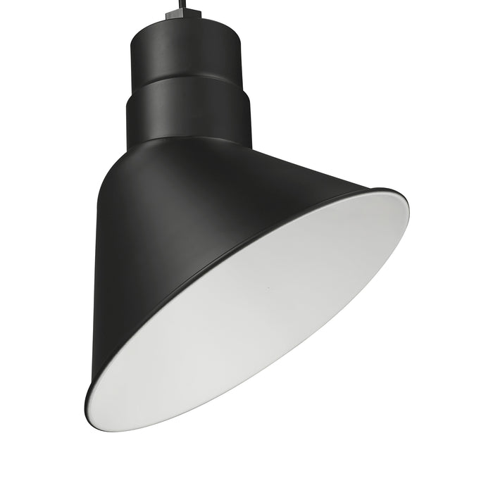 12-inch R Series Satin Black LED Angle Shade