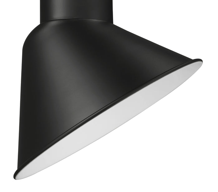 12-inch R Series Satin Black LED Angle Shade
