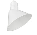12'' White Metal R Series Angle Shade