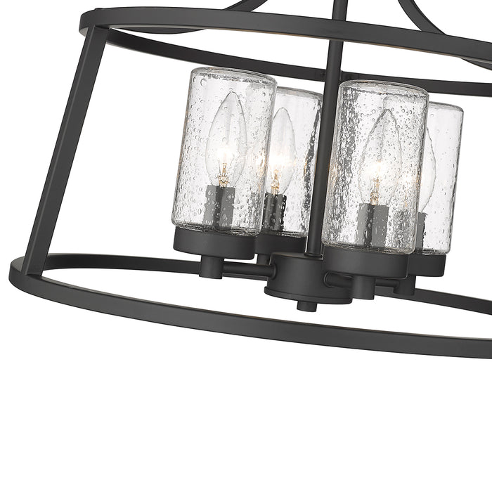12.22'' Errol Matte Black 4 Light Semi-Flush Mount
