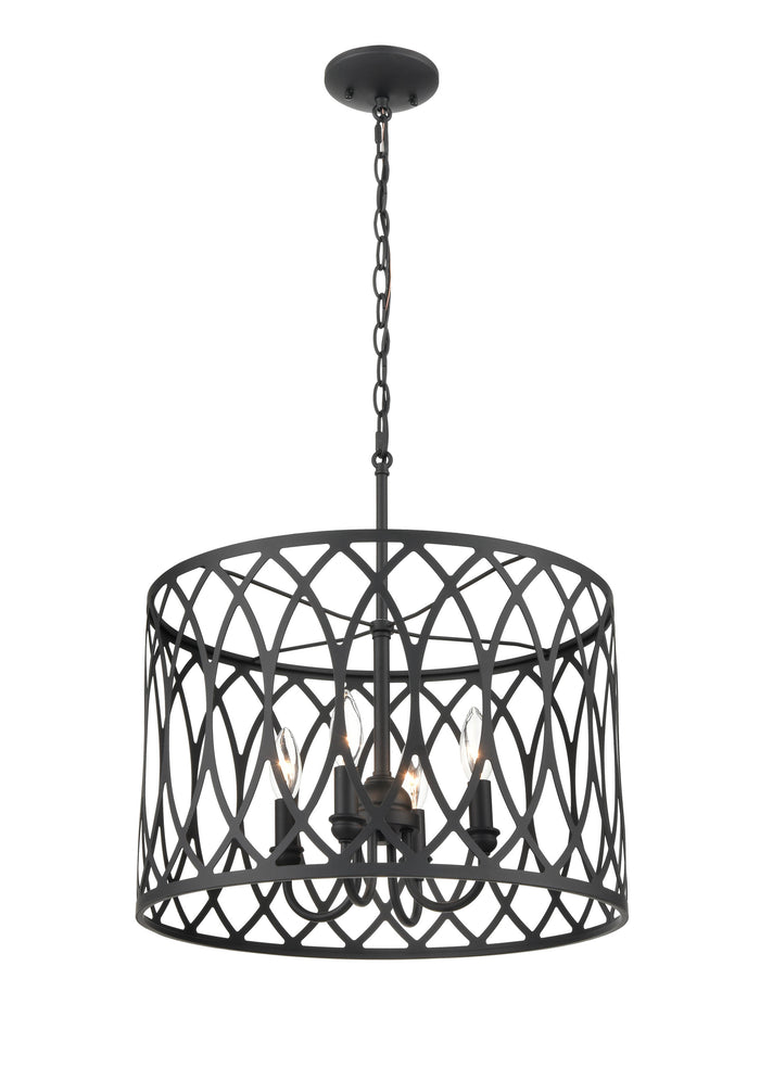 12.25'' Arelyn Matte Black 4 Light Pendant