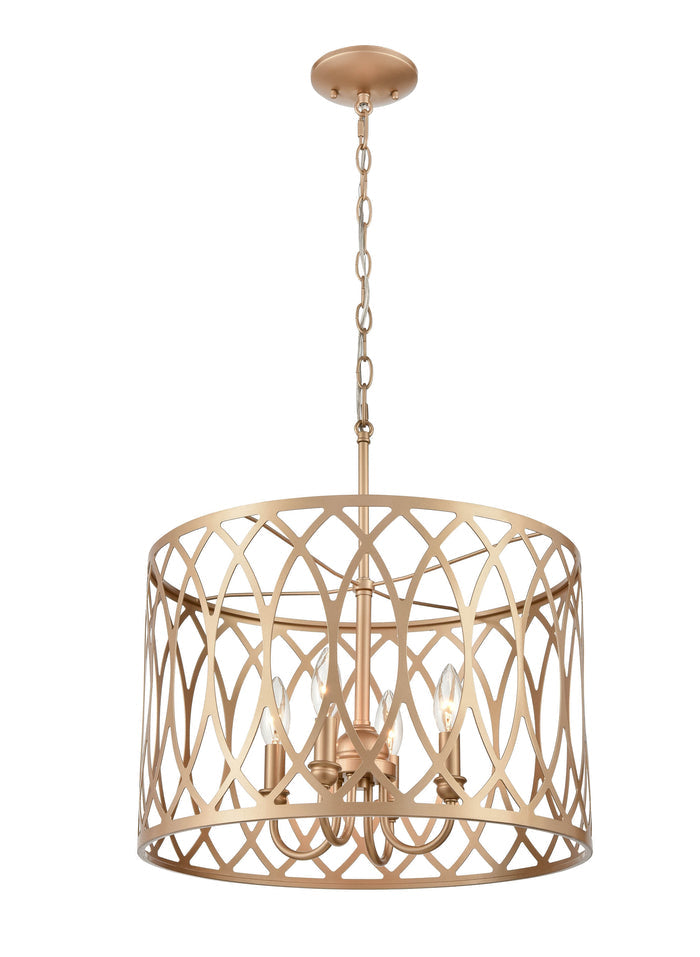 12.25'' Arelyn Painted Modern Gold 4 Light Pendant