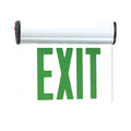 12.25-inch White Single Face Exit Sign