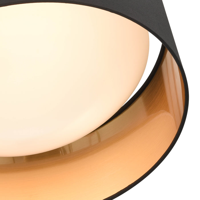 12.5-inch Rosata Burnished Gold Flush Mount Ceiling Light