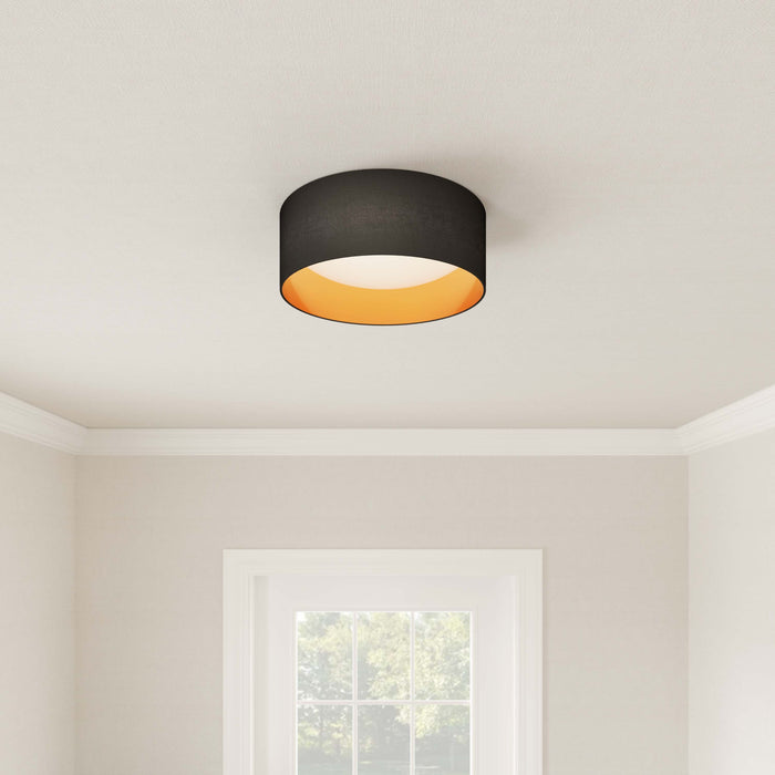 12.5-inch Rosata Burnished Gold Flush Mount Ceiling Light