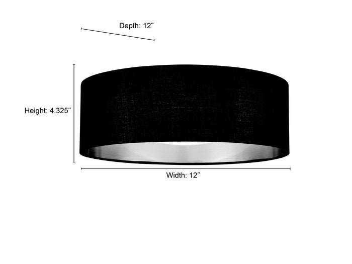12.5-inch Rosata Burnished Gold Flush Mount Ceiling Light