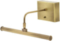 12.5-inch Slim-Line Antique Brass Battery Picture Light