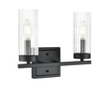 12.5'' Iversen Matte Black 2 Light Bath Vanity