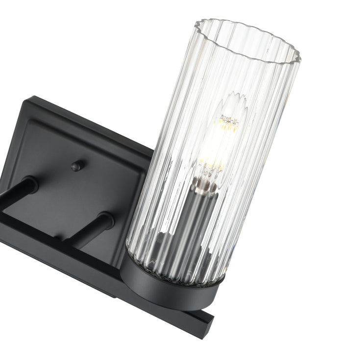 12.5'' Iversen Matte Black 2 Light Bath Vanity