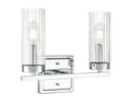 12.5'' Iversen Polished Chrome 2 Light Bath Vanity