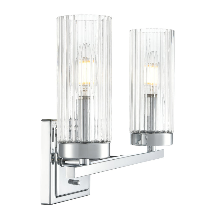 12.5'' Iversen Polished Chrome 2 Light Bath Vanity