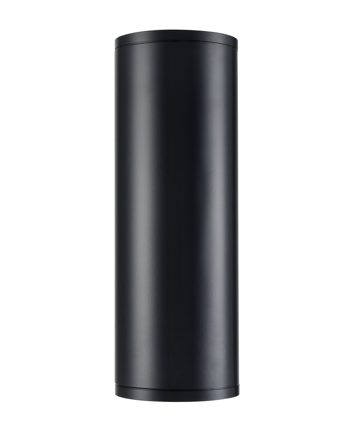12.75-inch Vegas Powder Coated Black Outdoor Wall Sconce
